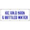 Signmission ICE COLD SODA & BOTTLED WATER BANNER SIGN iced fountain drinks pop h2o B-96 Ice Cold Soda & Bottled - alternate 1
